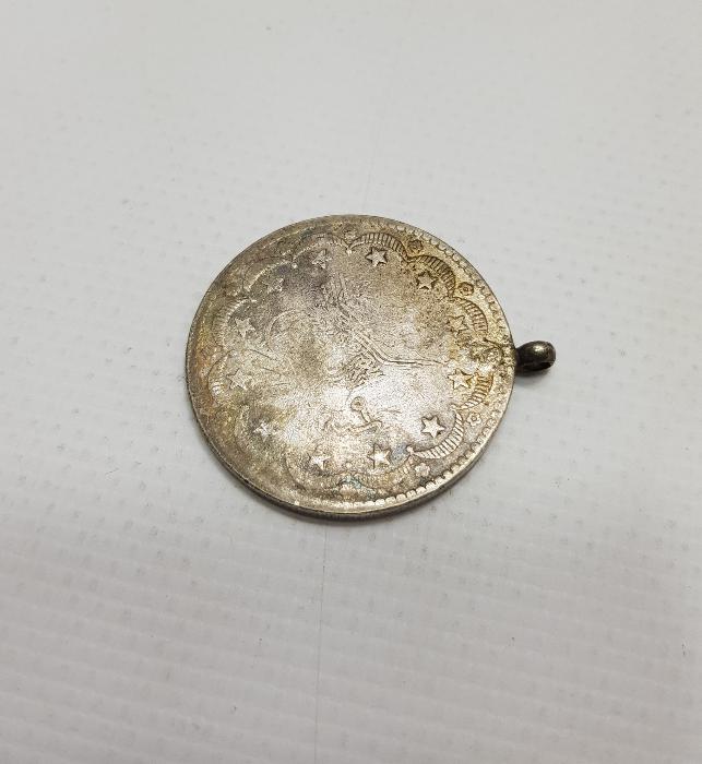 OSMANLI GÜMÜŞ 20 KURUŞ MECİDİYE KOLYE UCU 