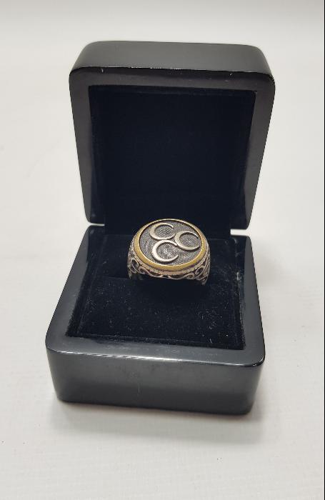 ÜÇ HİLALLİ GÜMÜŞ ERKEK YÜZÜK 