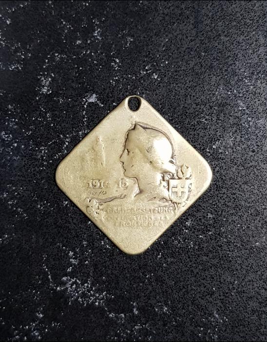 1. DÜNYA SAVAŞI 1914-1915 TARİHLİ İTTİFAK MADALYON