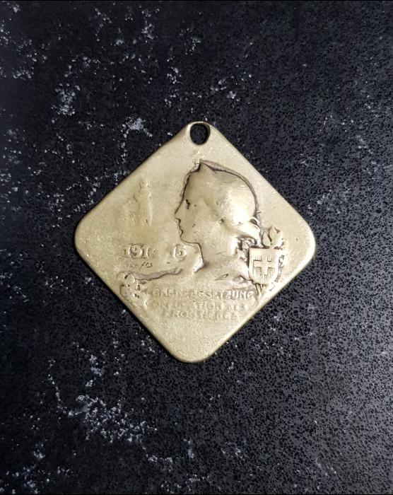 1. DÜNYA SAVAŞI 1914-1915 TARİHLİ İTTİFAK MADALYON