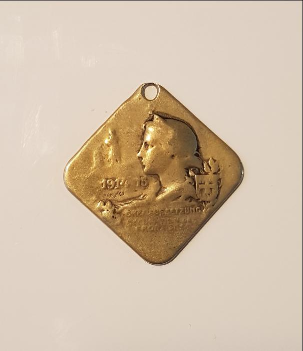 1. DÜNYA SAVAŞI 1914-1915 TARİHLİ İTTİFAK MADALYON
