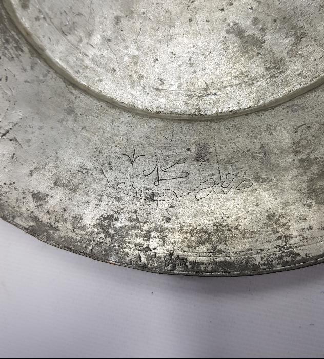 ÇİFT OSMANLICA YAZILI BAKIR TABAK 