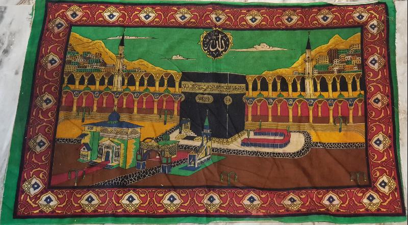 KABE RESİMLİ KADİFE DUVAR HALISI