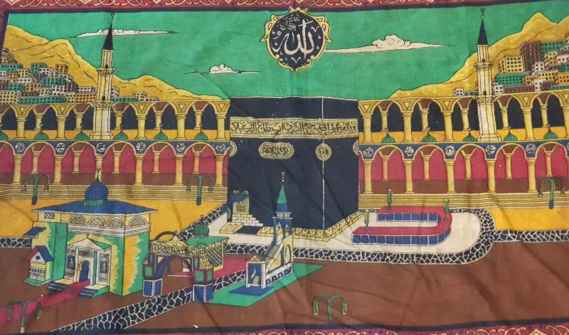 KABE RESİMLİ KADİFE DUVAR HALISI