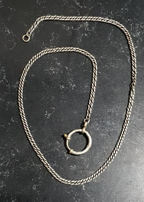 OSMANLI DÖNEMİ GÜMÜŞ CEP SAATİ KÖSTEĞİ ZİNCİRİ