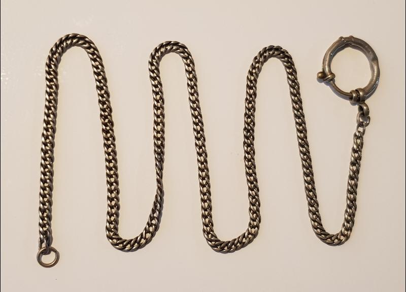 OSMANLI DÖNEMİ GÜMÜŞ CEP SAATİ KÖSTEĞİ ZİNCİRİ