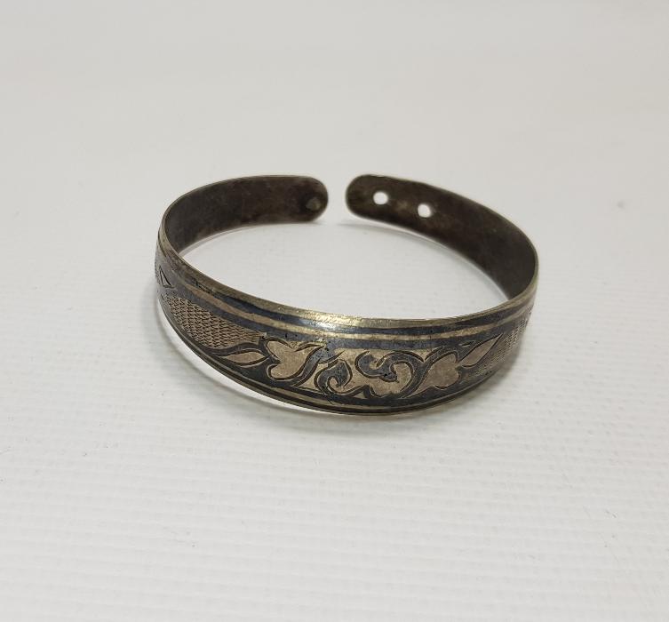 OSMANLI DÖNEMİ SAVATLI GÜMÜŞ BİLEZİK 