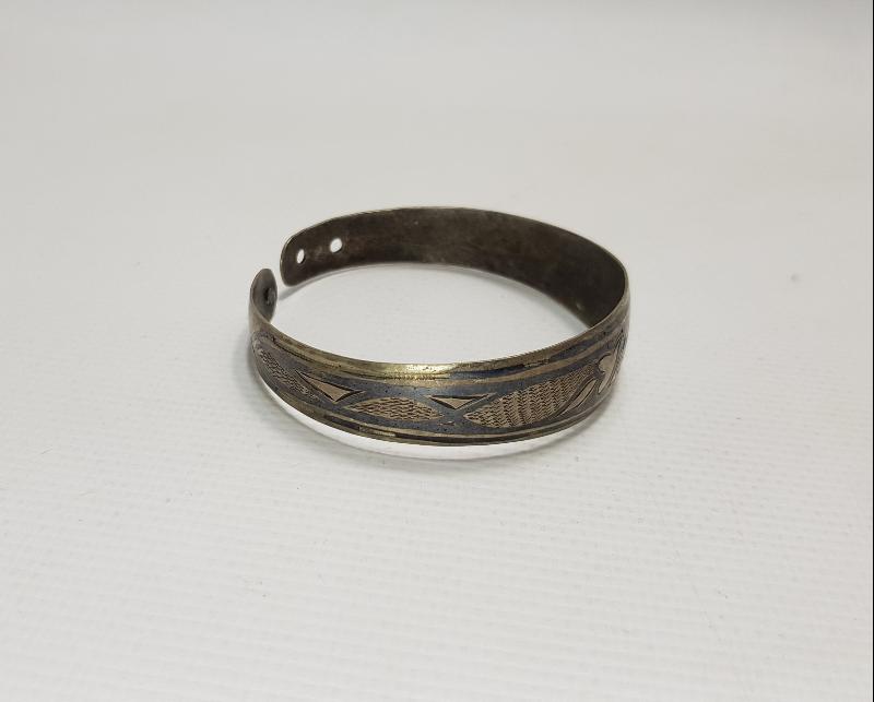 OSMANLI DÖNEMİ SAVATLI GÜMÜŞ BİLEZİK 