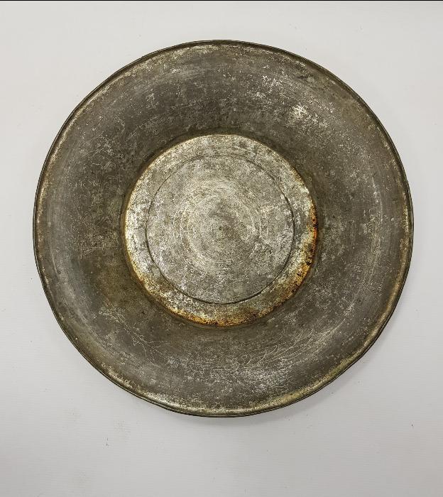 OSMANLI DÖNEMİ SAZ TUĞRALI DEVLET ERKANINA AİT BAKIR TABAK 