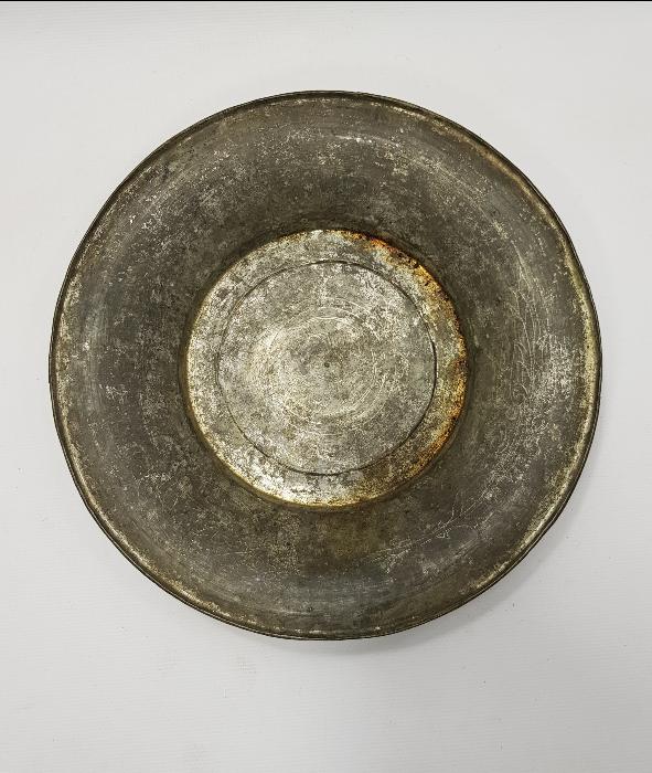 OSMANLI DÖNEMİ SAZ TUĞRALI DEVLET ERKANINA AİT BAKIR TABAK 