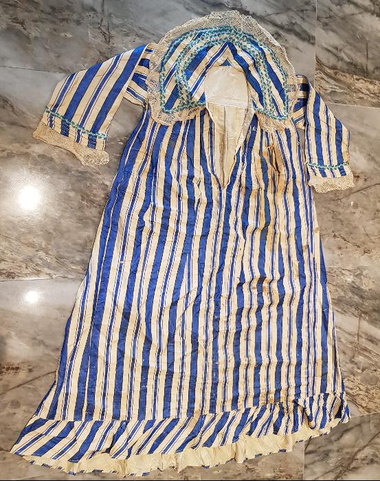 OSMANLICA DAMGALI İPEK KADIN ELBİSESİ