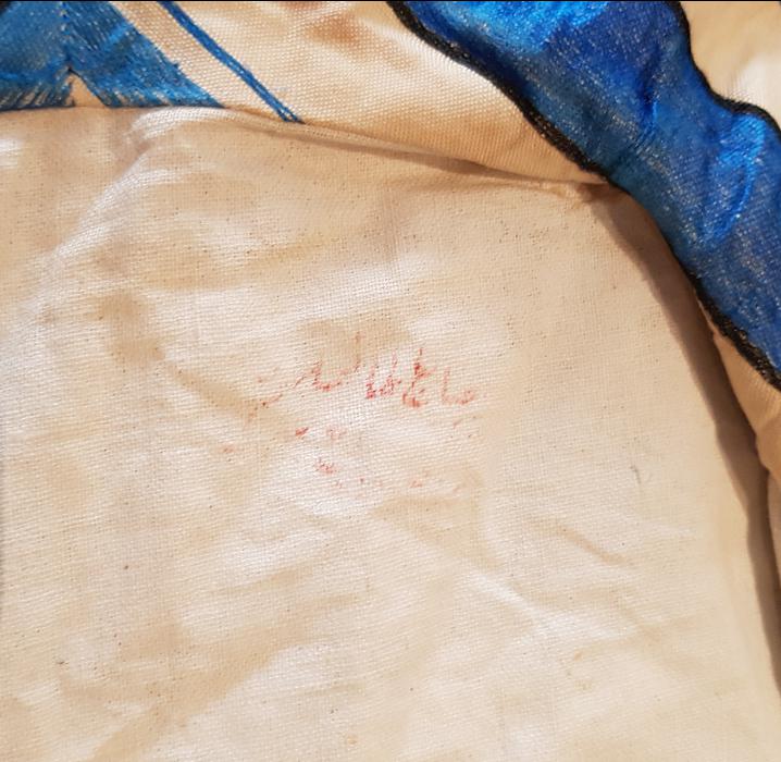 OSMANLICA DAMGALI İPEK KADIN ELBİSESİ