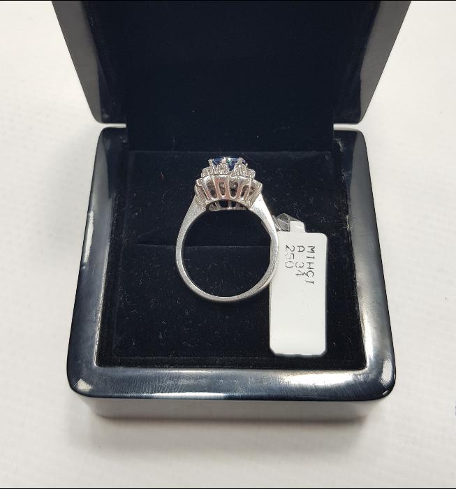 SAFİR TAŞLI PIRLANTA YÜZÜK 