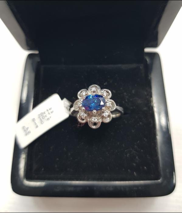 SAFİR TAŞLI PIRLANTA YÜZÜK 