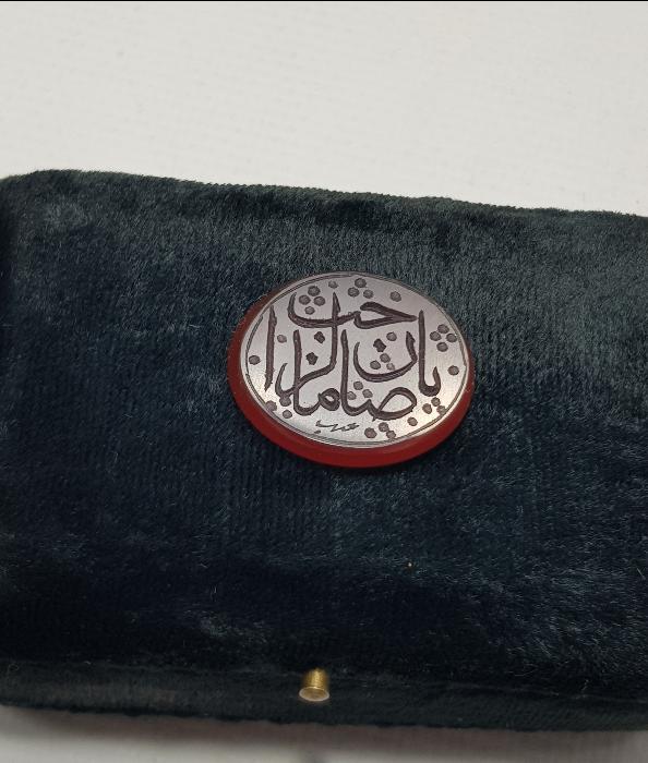 YA SAHİBÜZZAMAN YAZILI HAKKAK PARAFLI AKİK YÜZÜK TAŞI 