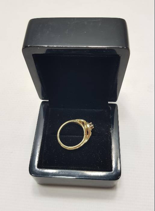 YAKUT TAŞLI PIRLANTA YÜZÜK