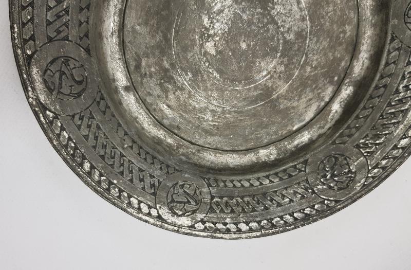 OSMANLI DÖNEMİ BOSNA İŞİ HARİKA DESENLERLE SÜSLÜ BAKIR TABAK