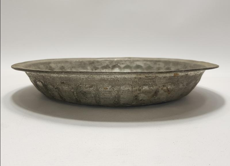 OSMANLICA YAZILI BÜYÜK BOY BAKIR TABAK 