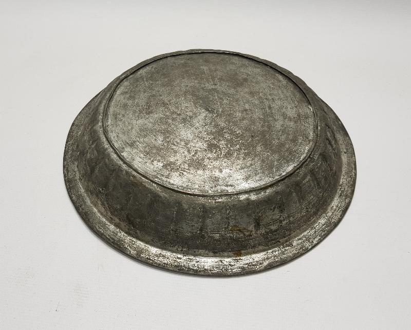 OSMANLICA YAZILI BÜYÜK BOY BAKIR TABAK 