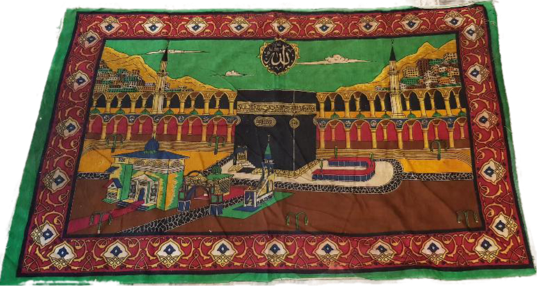 KABE RESİMLİ KADİFE DUVAR HALISI