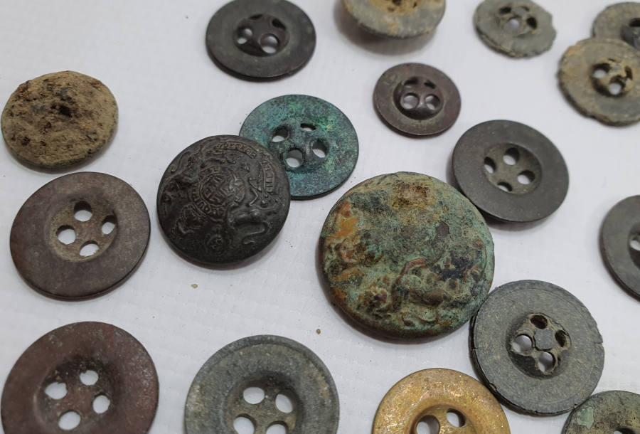 1. DÜNYA SAVAŞI ÇANAKKALE CEPHESİ ASKER DÜĞMELERİ LOTU