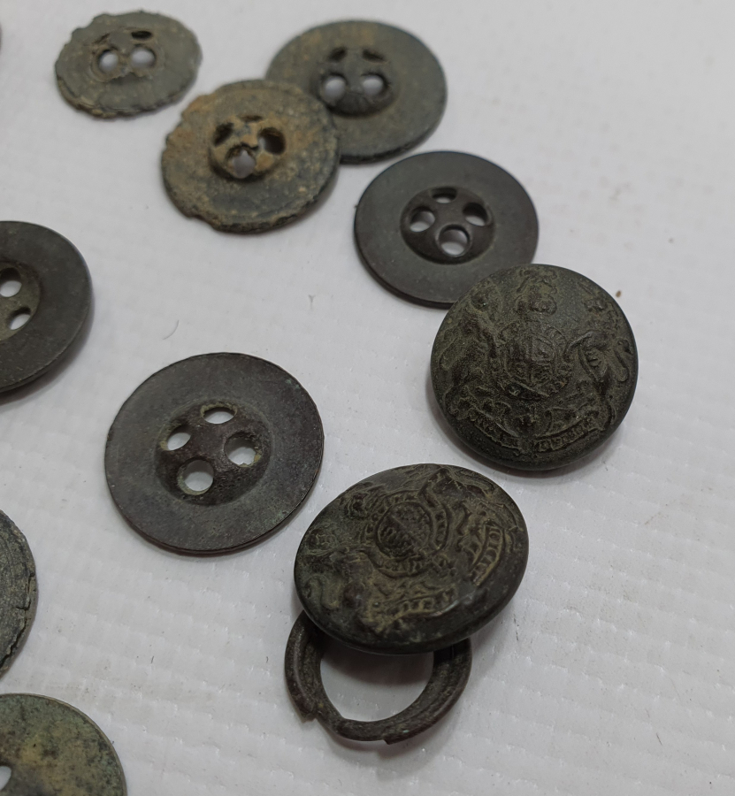 1. DÜNYA SAVAŞI ÇANAKKALE CEPHESİ ASKER DÜĞMELERİ LOTU