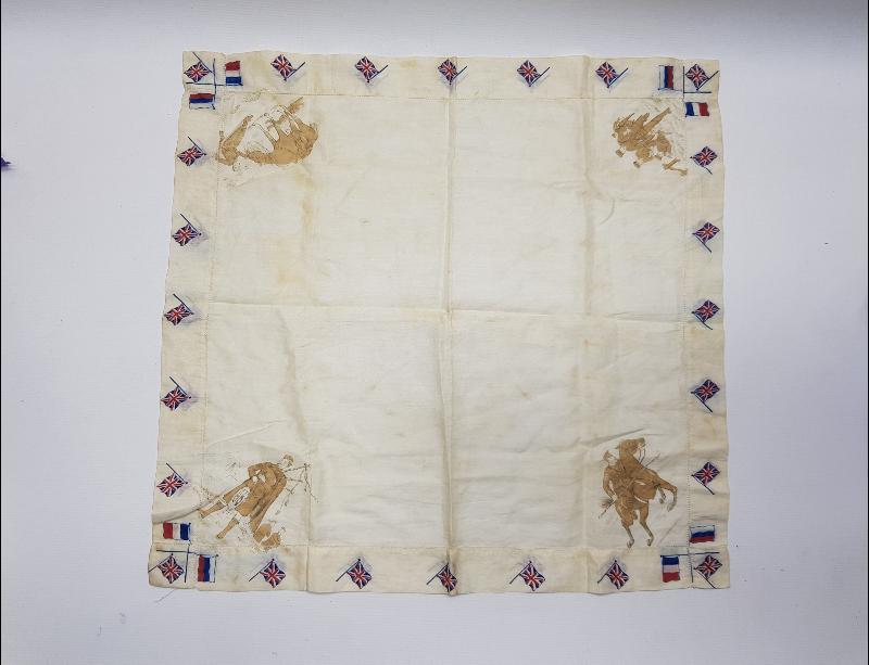 1. DÜNYA SAVAŞI İTTİFAK İPEK MENDİL 