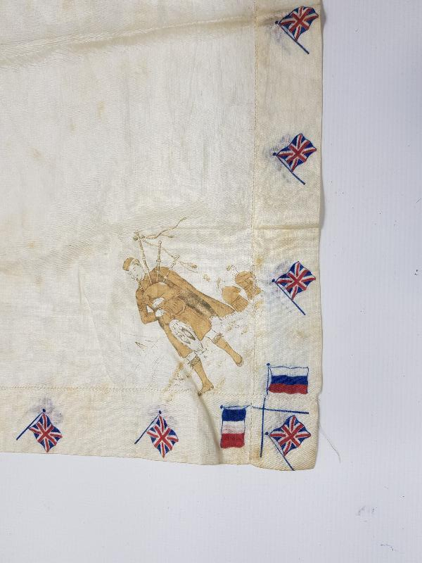 1. DÜNYA SAVAŞI İTTİFAK İPEK MENDİL 