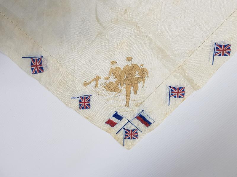 1. DÜNYA SAVAŞI İTTİFAK İPEK MENDİL 