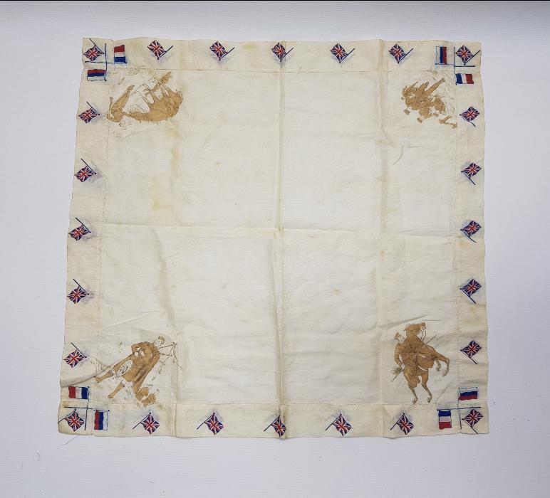 1. DÜNYA SAVAŞI İTTİFAK İPEK MENDİL 