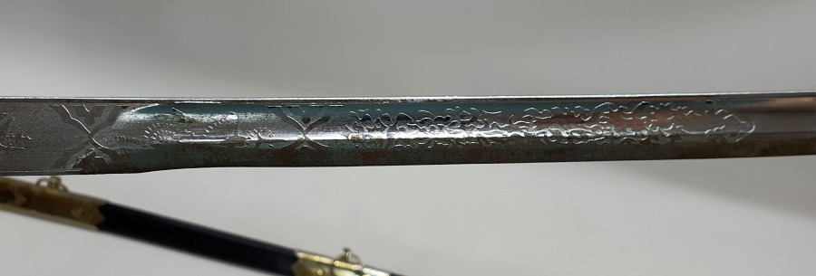 ASLAN BAŞLI ANTİKA DENİZCİ SUBAY KILICI