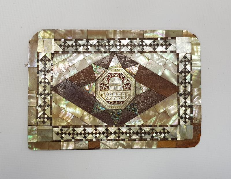 KUDÜS MESCİD-İ AKSA TEMALI SEDEF İŞLEMELİ KUTU KAPAĞI