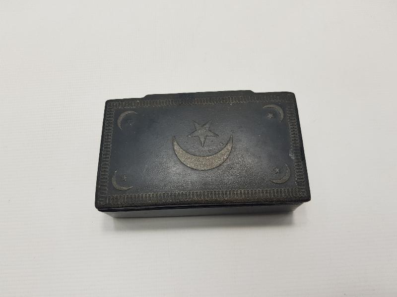 OSMANLI DÖNEMİ AY YILDIZLI PAPIER MACHE KUTU