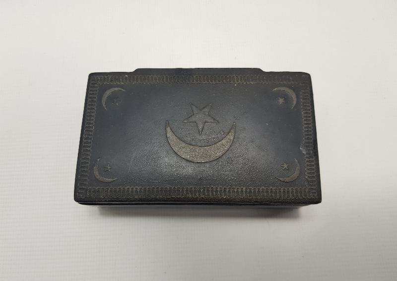 OSMANLI DÖNEMİ AY YILDIZLI PAPIER MACHE KUTU