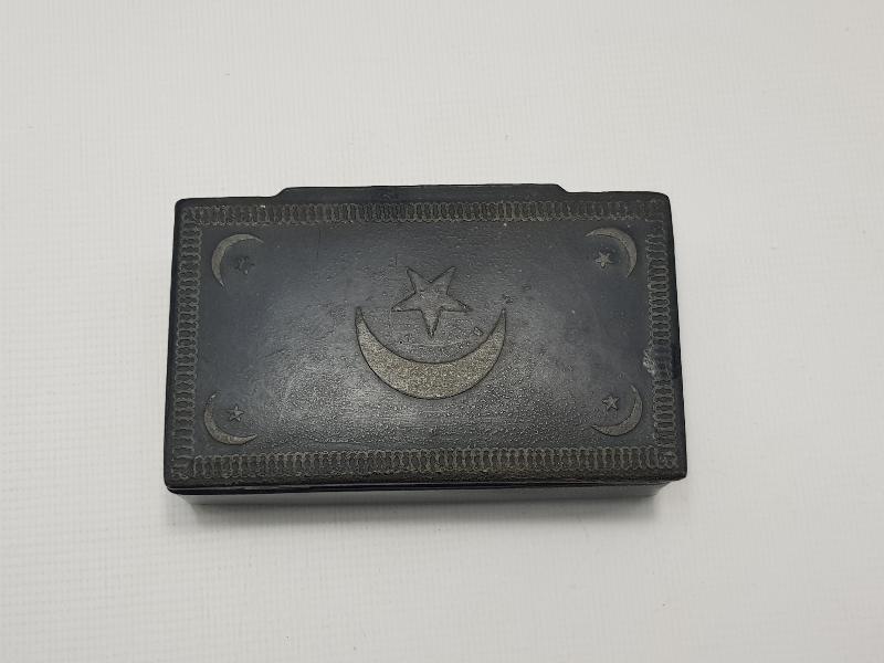 OSMANLI DÖNEMİ AY YILDIZLI PAPIER MACHE KUTU