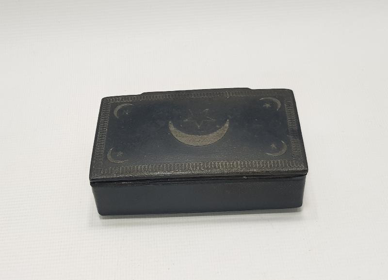 OSMANLI DÖNEMİ AY YILDIZLI PAPIER MACHE KUTU