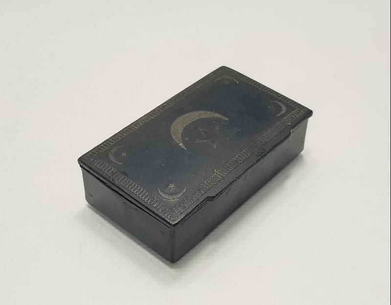 OSMANLI DÖNEMİ AY YILDIZLI PAPIER MACHE KUTU