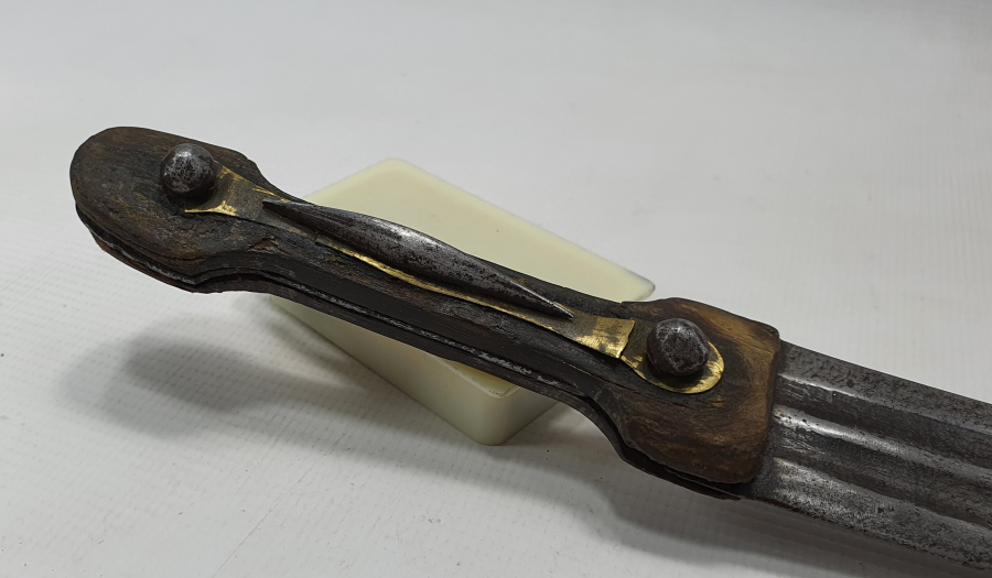 OSMANLI DÖNEMİ BOYNUZ SAPLI VE KAN YOLLU ÇERKES İŞİ HANÇER