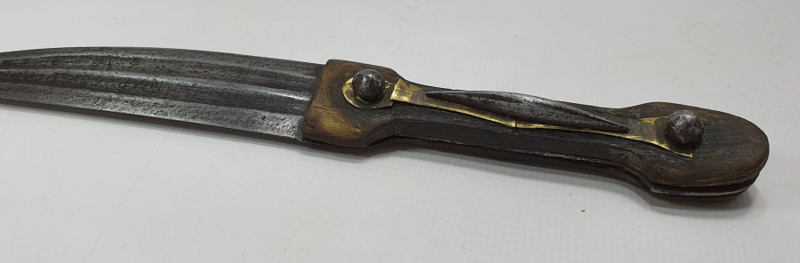 OSMANLI DÖNEMİ BOYNUZ SAPLI VE KAN YOLLU ÇERKES İŞİ HANÇER