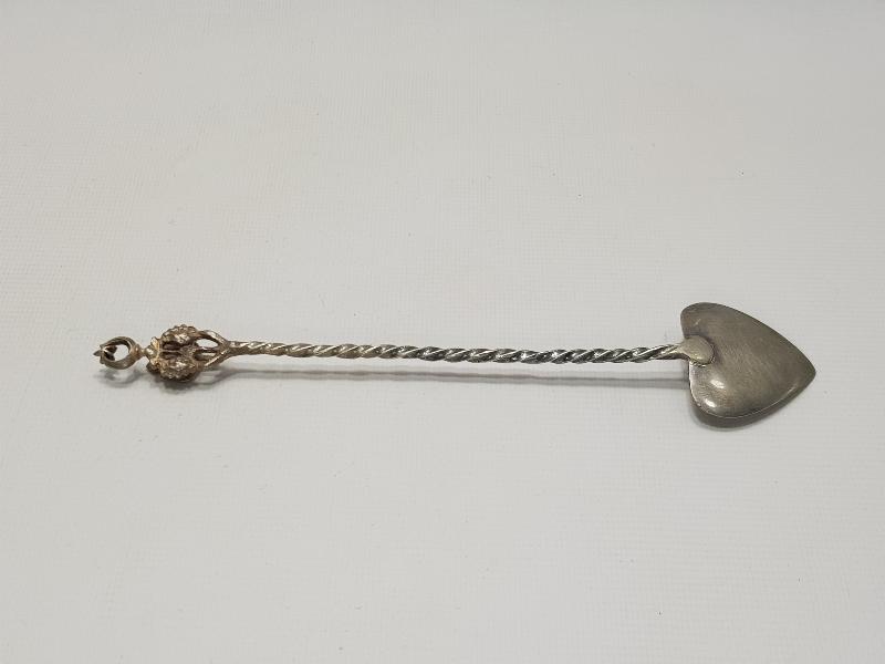 OSMANLI DÖNEMİ GÜMÜŞ MACUN KAŞIĞI 