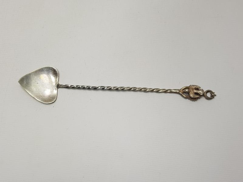 OSMANLI DÖNEMİ GÜMÜŞ MACUN KAŞIĞI 