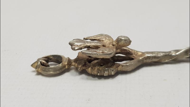 OSMANLI DÖNEMİ GÜMÜŞ MACUN KAŞIĞI 