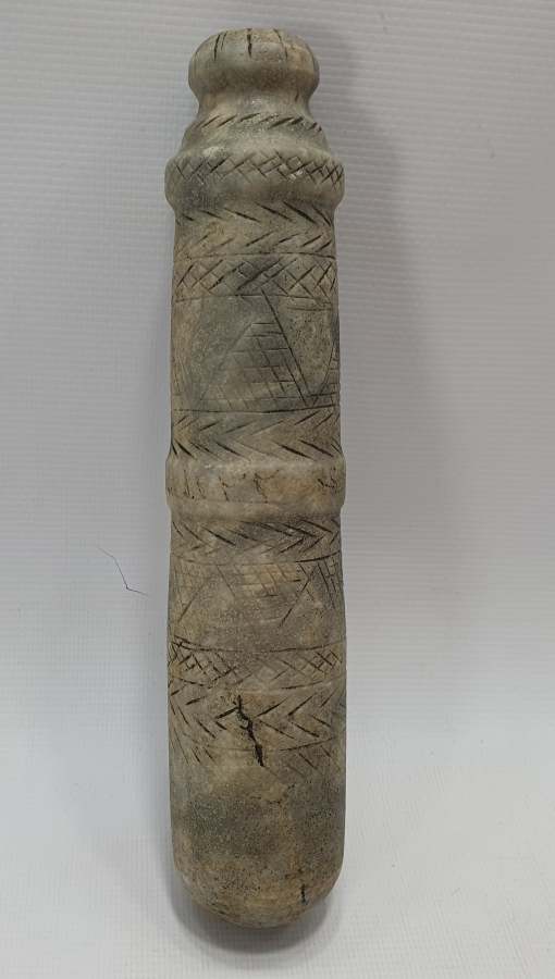 OSMANLI DÖNEMİ İŞLEMELİ VE ÜZERİ OSMANLICA YAZILI DİBEK ELİ