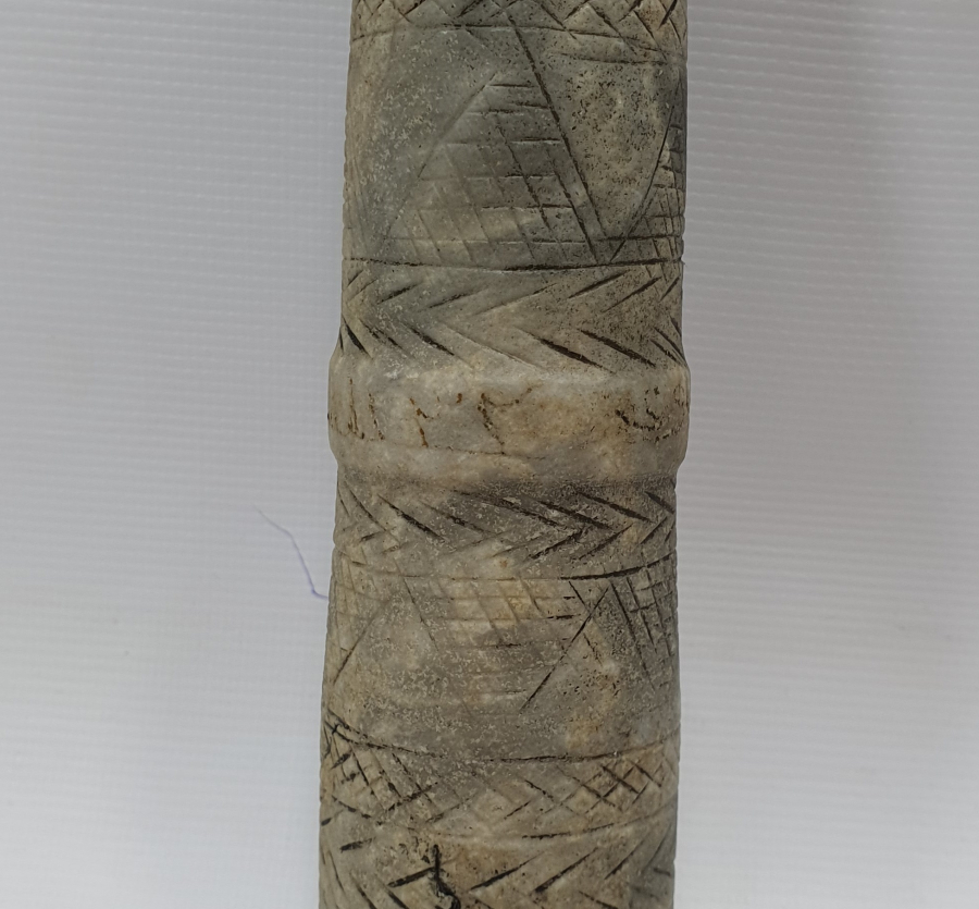 OSMANLI DÖNEMİ İŞLEMELİ VE ÜZERİ OSMANLICA YAZILI DİBEK ELİ