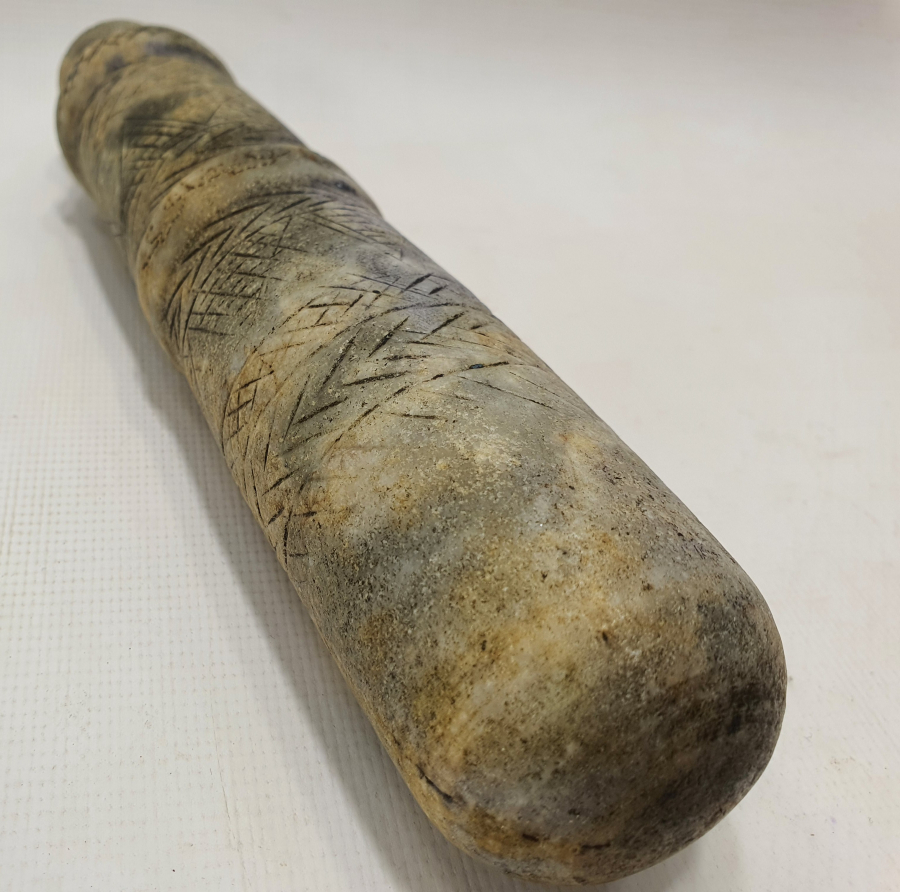 OSMANLI DÖNEMİ İŞLEMELİ VE ÜZERİ OSMANLICA YAZILI DİBEK ELİ