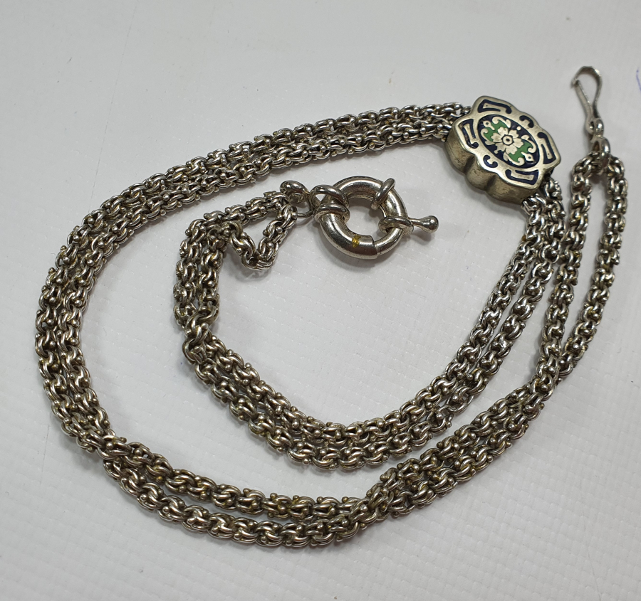 OSMANLI DÖNEMİ MİNELİ SÜRGÜLÜ ARNAVUT ZİNCİRİ CEP SAATİ KÖSTEĞİ