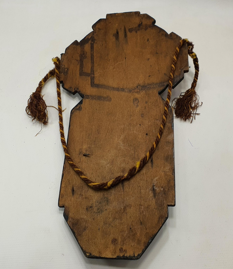 OSMANLI DÖNEMİ RUM İŞİ AHŞAP ÜZERİ BRONZ İKONA