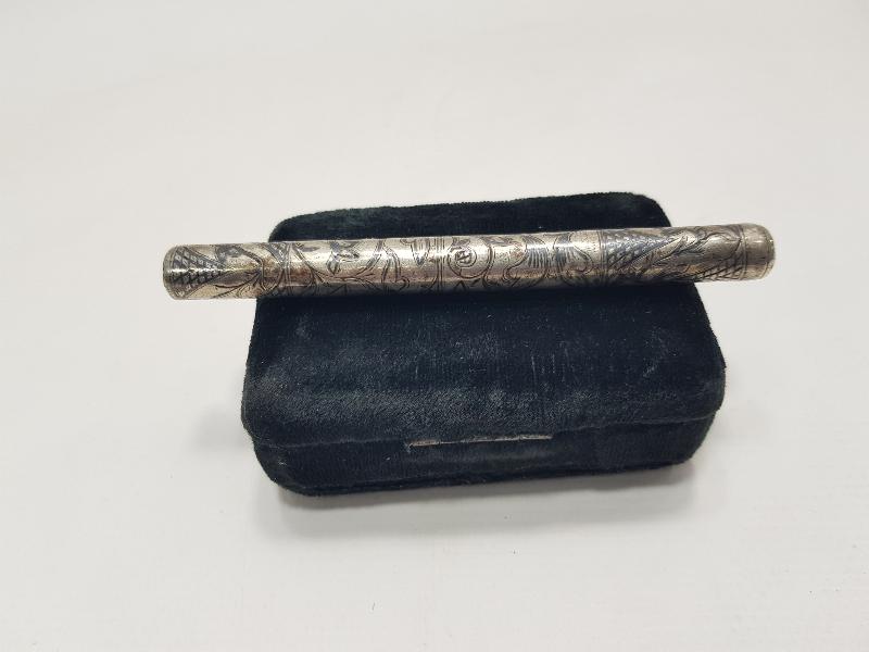 OSMANLI DÖNEMİ SAVATLI GÜMÜŞ AĞIZLIK 