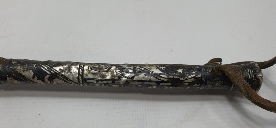 OSMANLI DÖNEMİ SAVATLI VAN YAPIMI AĞA İŞİ GÜMÜŞ KIRBAÇ