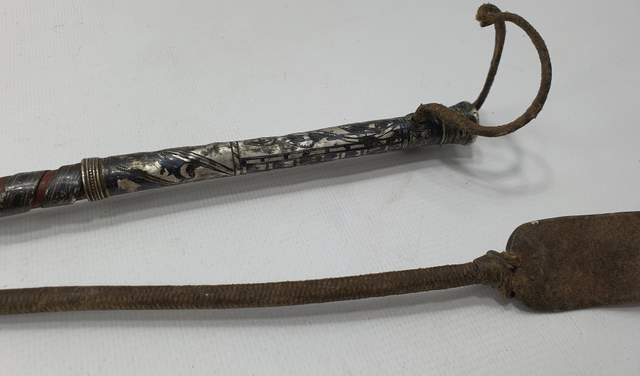 OSMANLI DÖNEMİ SAVATLI VAN YAPIMI AĞA İŞİ GÜMÜŞ KIRBAÇ